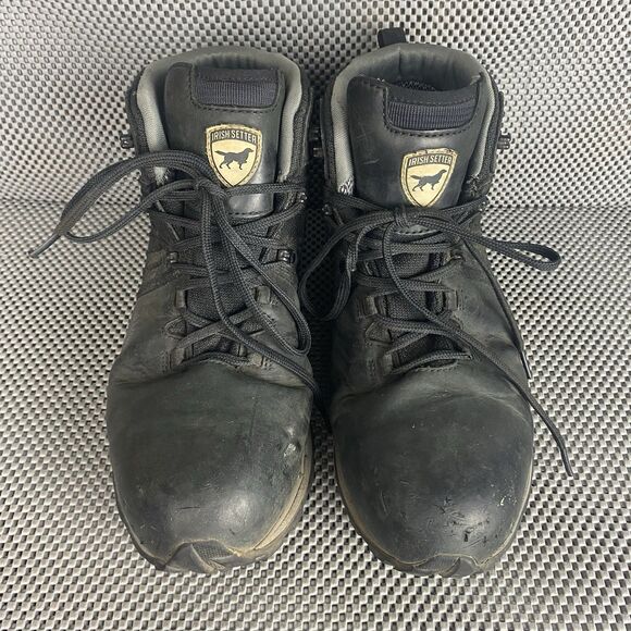 Irish Better Cascade Boots Mens 12 Black Ultra Dry Waterproof Lace Up Work Boots main image 16